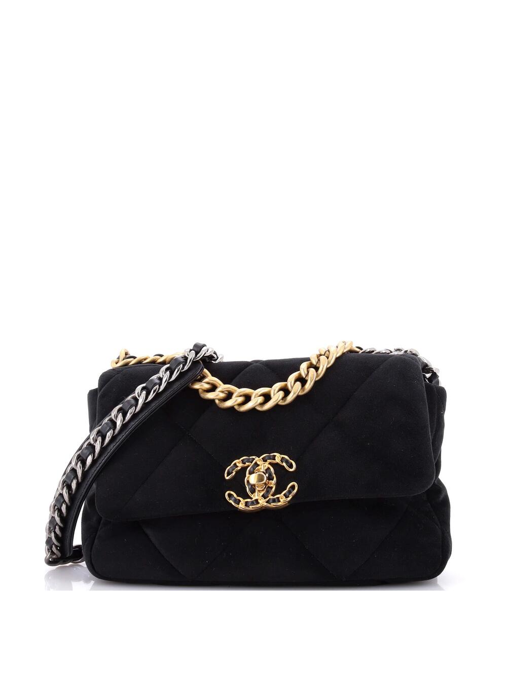 Chanel 19 Flap Bag Quilted Velvet #371025C43B